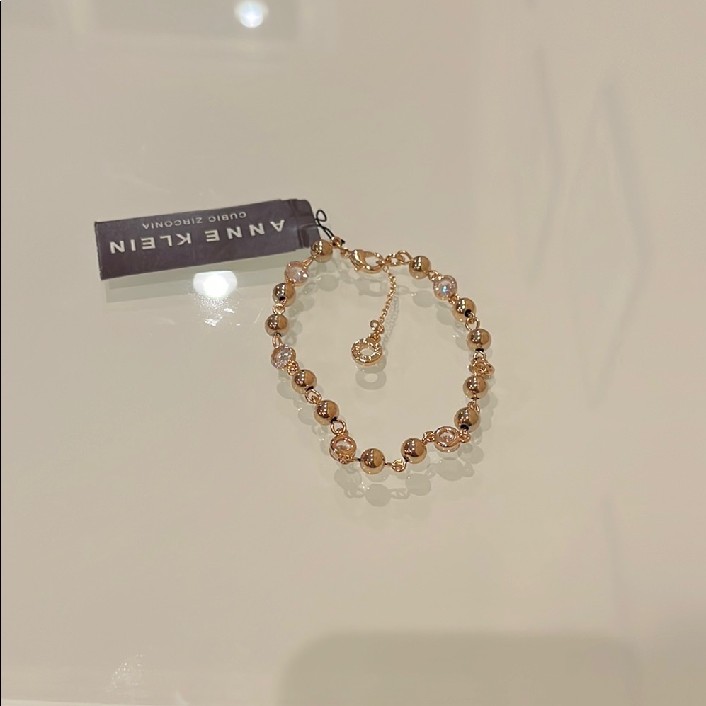 Anne Klein Gold Beaded Bracelet 16$